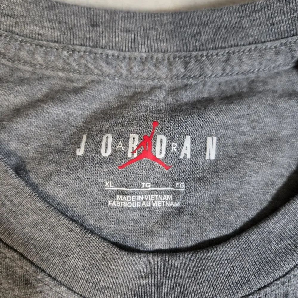 Air Jordan T Shirts Mens XL Gray Jumpman Short Sleeve